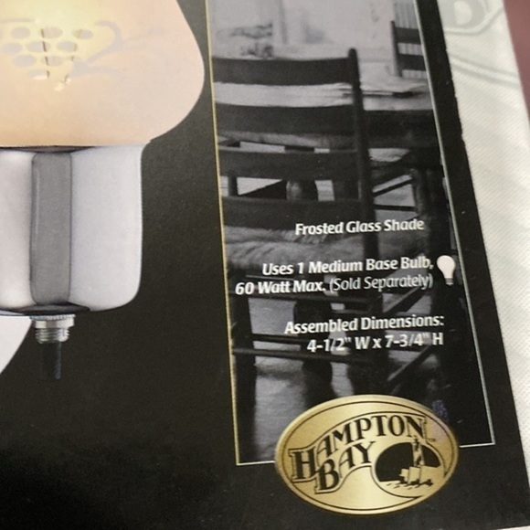 Hampton Bay wall fixture (set of 2) - Picture 3 of 5